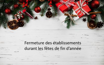 Fermeture des établissements